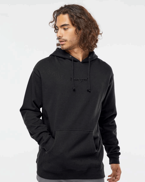 “Love You” Embroidered Hoodie